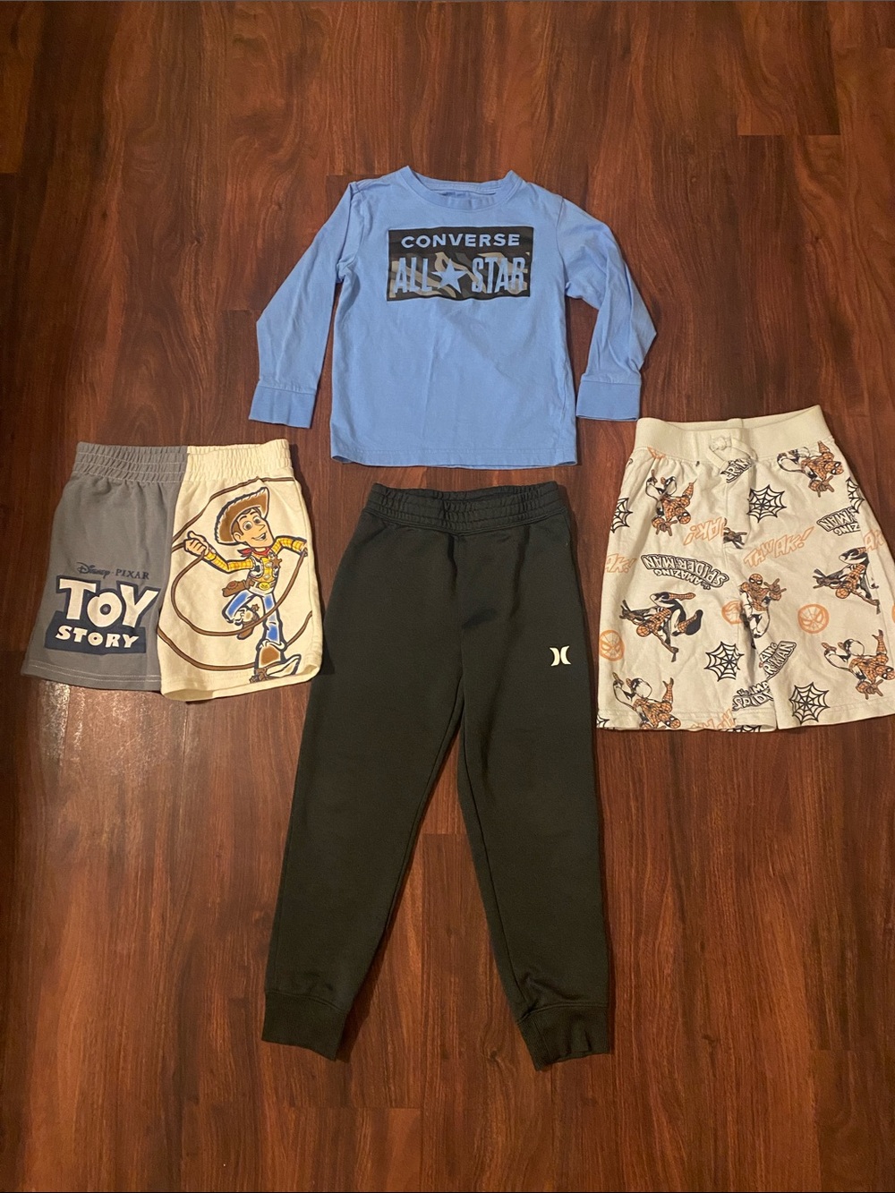 Converse Black Kids top  Hurley pants bundle
